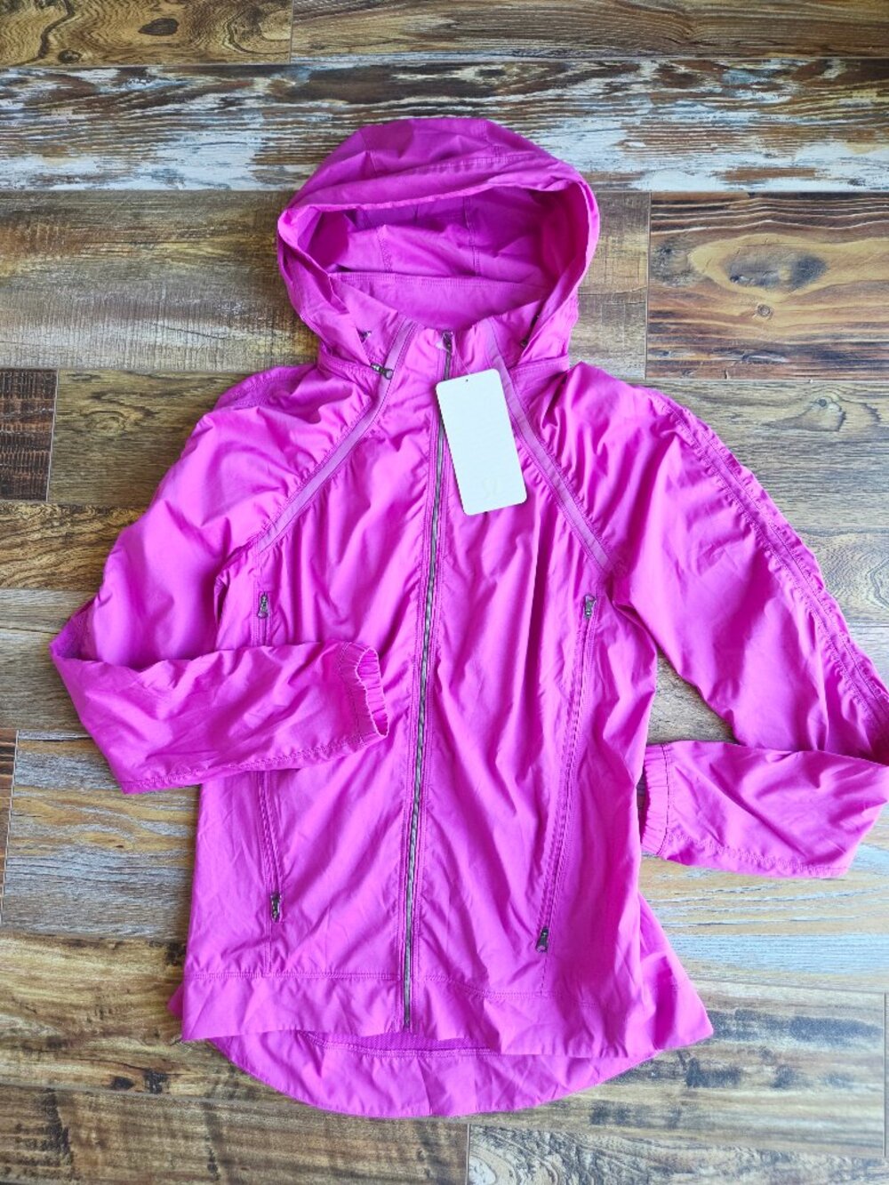 NEW Lululemon Gather and Sprint Jacket Hooded Zip-Up Pocket Ultra Violet